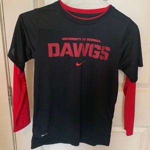 Boys UGA DAWGs L/S shirt. NWOT
